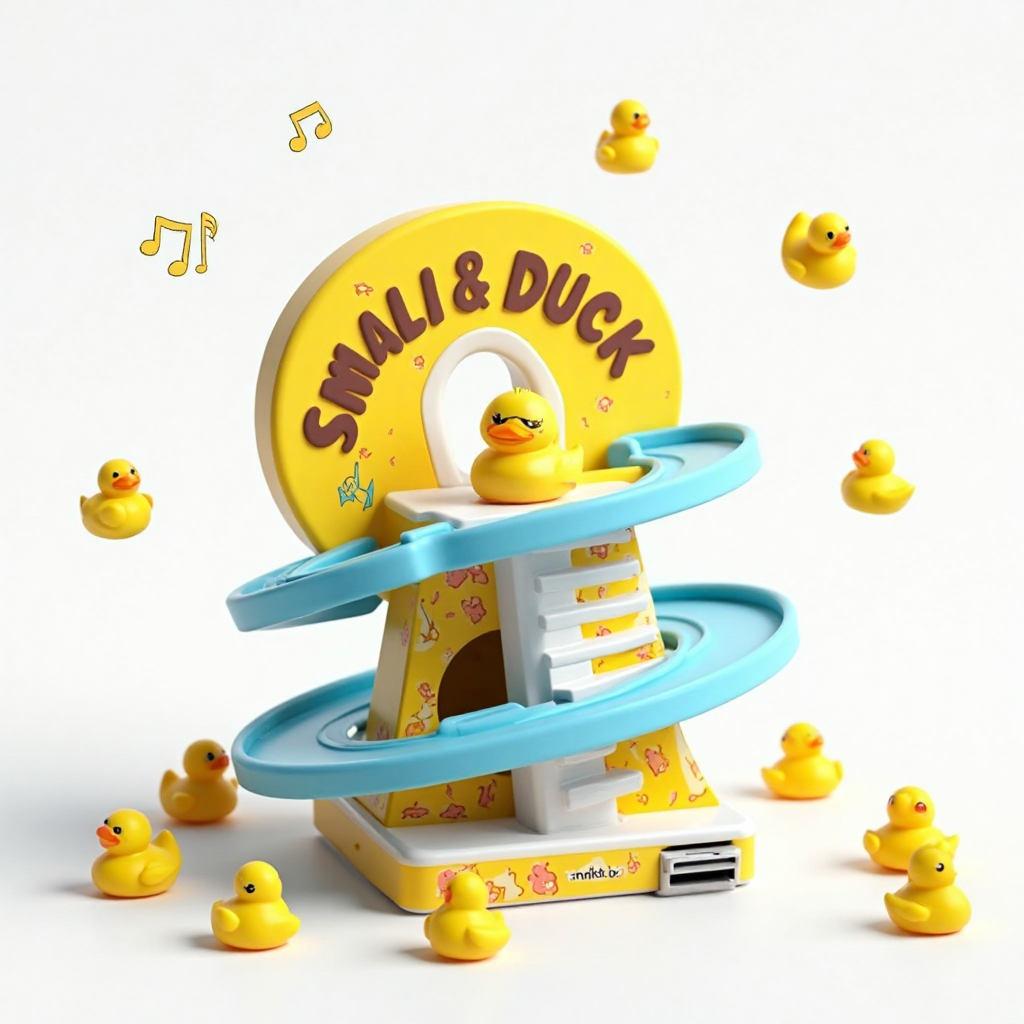 🐥 Small Duck Slide Toy Set – Musical Stair-Climbing Ducks 🛝🎶